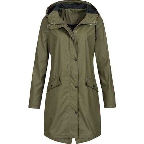 DIANRUO Women's Raincoats With A Hood