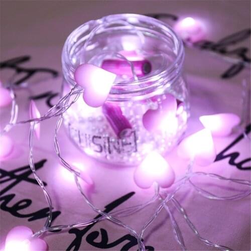 20/40/80LED Love String Light USB/Battery Powered Fairy Lights Garland Holiday Valentine Christmas Wedding Party Decoration Lamp