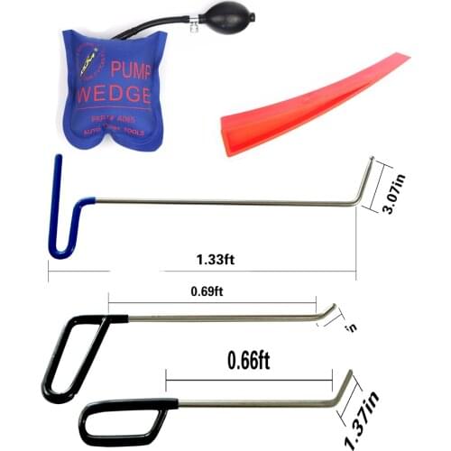 PDR Hook Tools Push Rods Dent Removal Tools Paintless Dent Repair Tools Car Body Repair Kit