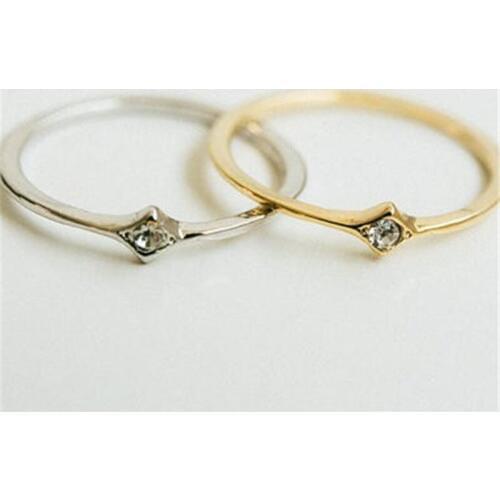 Dainty slim knuckle ring, plated rings pineapple rings shape design for women