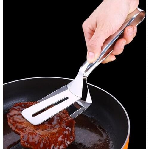 Creative Stainless Steel Barbecue Tong Fried Steak Fried Fish Shovel BBQ Bread Meat Clamp Food Clips Kitchen Cooking Tools