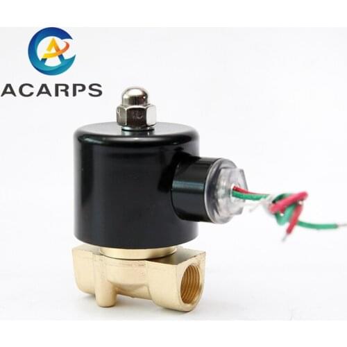 DN10 Brass Electric Solenoid Valve DC12V DC24V AC220V 110V Normally Closed Solenoid Valve For Water Oil Air