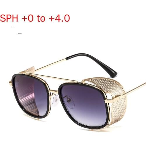 MINCL/Male Multifocal Reading Glasses Mens Adjustable Vision Square Anti-fatigue Bifocal Outdoor Sunglasses with Box NX