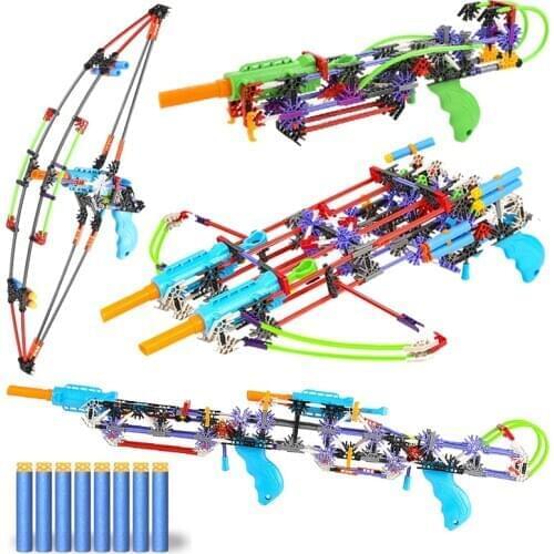 Soft Bullets Toy Gun Bullets for nerf Toy Gun Building blocks Assemble toys Submachine gun Boy childrens Christmas gift