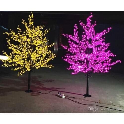 Outdoor use Waterproof Artificial 1.8M Led Cherry Blossom Tree Lamp 864LEDs Christmas Tree Light for Home Festival Decoration