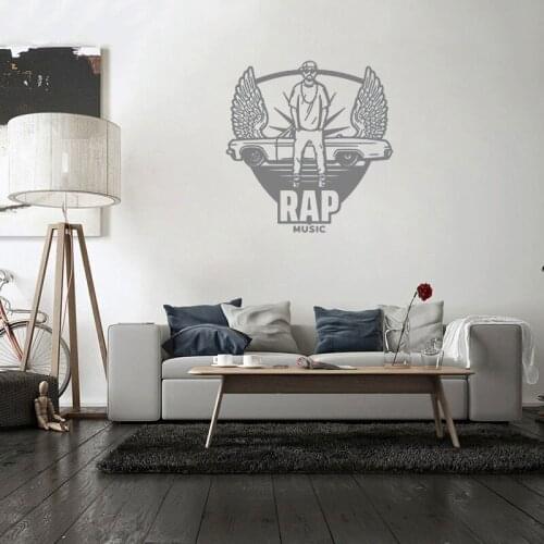 Street dances wall decals vinyl Hip-hop dance rap music home Wall sticker for boys bedroom decoration Removable Poster DW7237