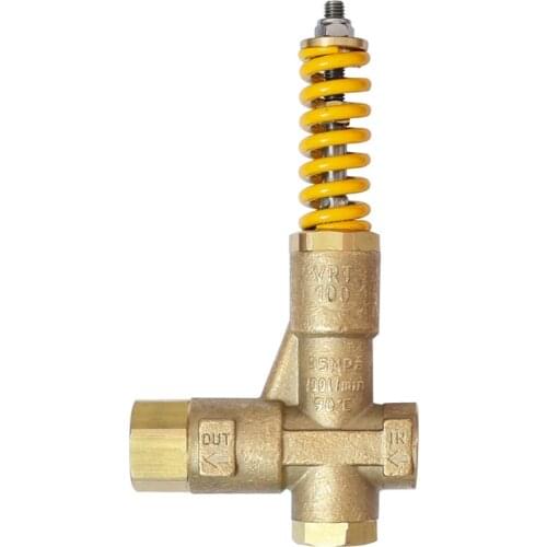 VRT high pressure washer plunger and piston pump brass pressure valve pressure regulator bypass in/oulet G1/2" 0-100LPM 0-350BAR
