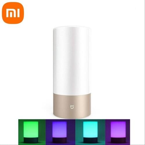 Xiaomi Original Mi Bedside Lamp Mijia Smart Light Indoor Bed Light 16 Million RGB Colors Changing Bluetooth WiFi Touch Control