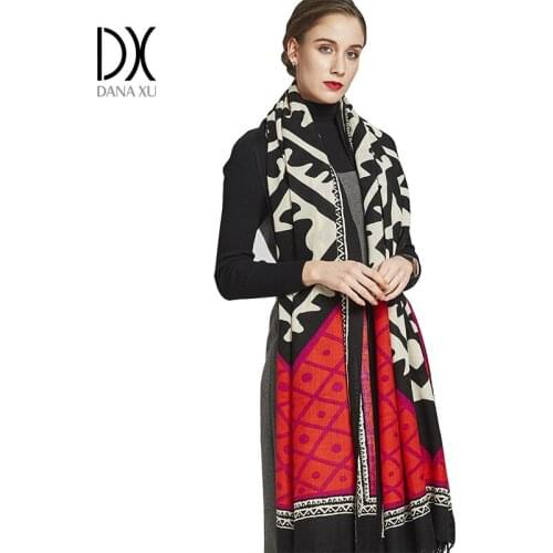 Luxury Brand Scarf Cashmere Cape Poncho Wool Winter Fashion Scarves and Shawls Cashmere Pashmina Bandana Face Shield Wrap Muslim