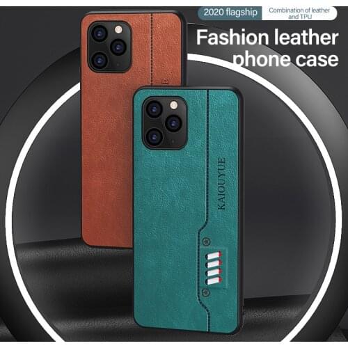 Luxury Leather Phone Case For iPhone 12 11 Pro XS Max XR X 8 7 6s 6 Plus Ultra-thin Protection Cover