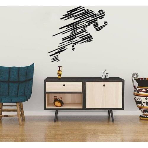 Running Wall Sticker Self Adhesive Vinyl Waterproof Wall Art Decal For Kids Rooms Decoration Diy Pvc Home Decoration DW11663
