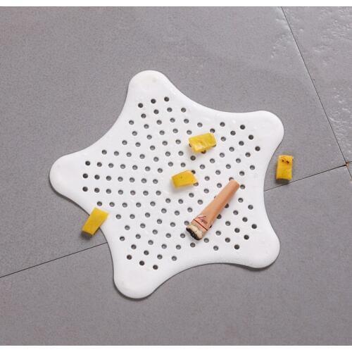 Star Sewer Outfall Strainer Bathroom Sink Filter Anti-blocking Floor Drain Hair Stopper Catcher Kitchen Bathroom Accessories