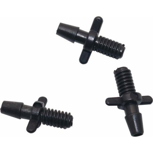 50 Pcs 3/5 mm hose Barbed Connector Double Ways 5 mm Screw Thread micro irrigation Drip Articles hose accessories