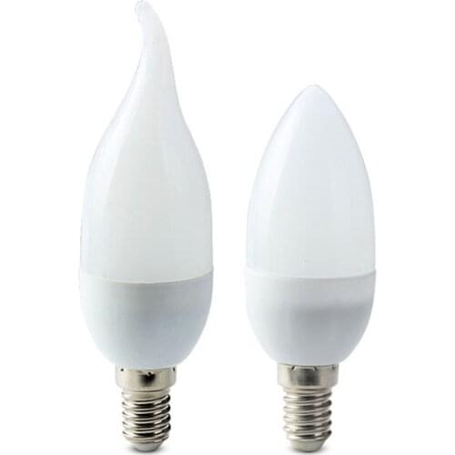 10X E14 Led Bulb 110V 220V Candle Bulbs Energy Saving Lamp Lights 7W Led Chandelier Light Spotlight Bombilla for Home Decoration