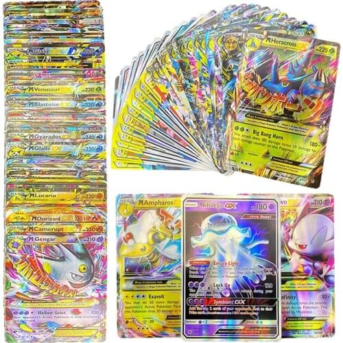 TAKARA TOMY 120pcs Pokemons Shining English Cards Box Display Pokemon Playing Game GX EX VMAX Battle Carte Trading Kids Toy Gift