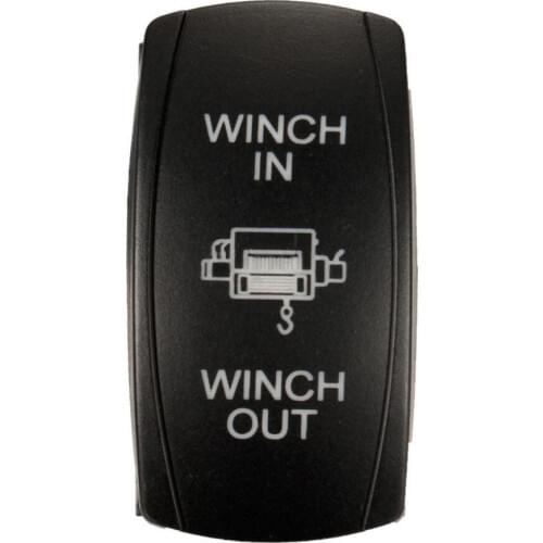 Fuleem Universal Car Laser Monmentary Toggle Rocker Switch Blue LED Winch In Out 7Pin for Car Boat ATV