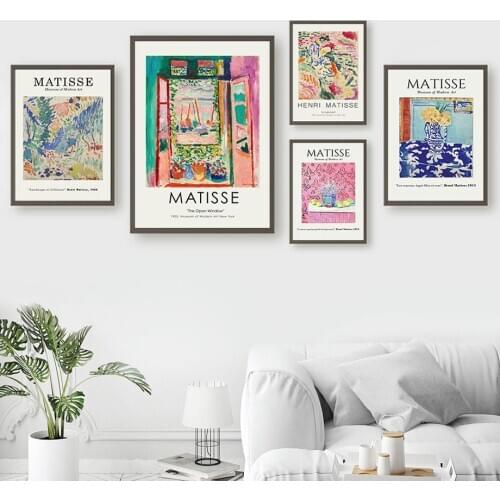 Vintage Henri Matisse Retro Abstract Wall Art Canvas Painting Nordic Posters And Prints Wall Pictures For Living Room Decor