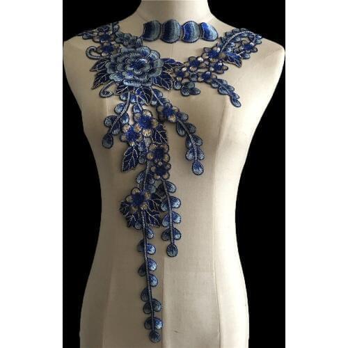 High Quality Lace Hollow Collar Embroidery DIY Lace Fabric Collar Decoration Sewing Cheongsam Skirt Applique Accessories