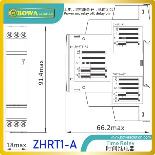 ZHRT1-A time Delay (power on, relay off, delay on) is great designed for control systems in water chillers and heat pump units