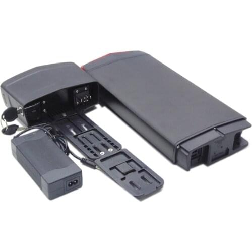 Rear rack battery pack 350W 500W 48V 10Ah rear rack battery pack with 54.6v 2A charger