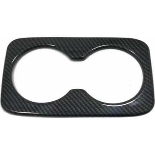 For Jeep Grand Cherokee 2011 to 2013 2014 2015 2016 2017 2018 ABS Carbon Fiber Rear Water Cup Holder Cover Trim Car Accessories