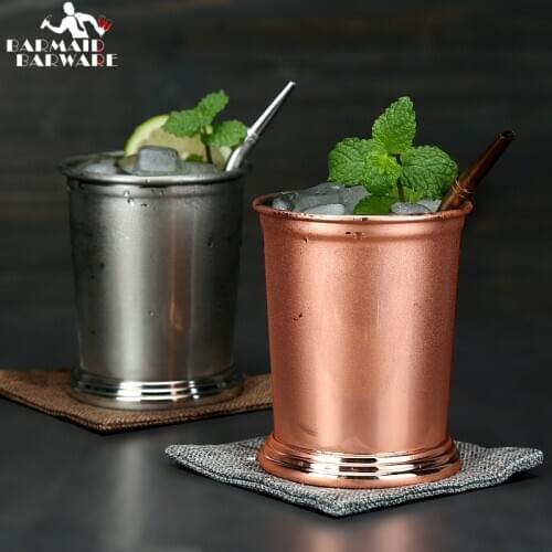 350ml Mint Julep Mug Stainless Steel Cocktail Mug Mixed Drinks Mug Martini Mojito Drink Bar Party Beer Mugs
