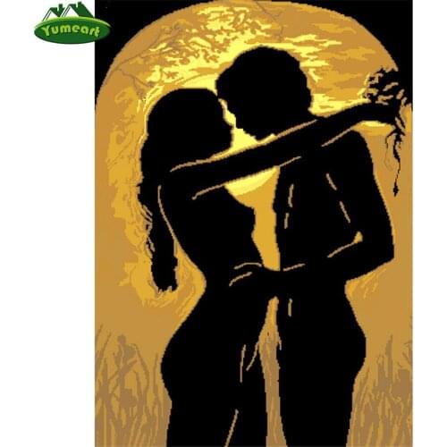 5D DIY Diamond Painting Scenery Lover Full Square Diamond Embroidery Cross Stitch Art Crystal Rhinestones Pasted Wall Paintings