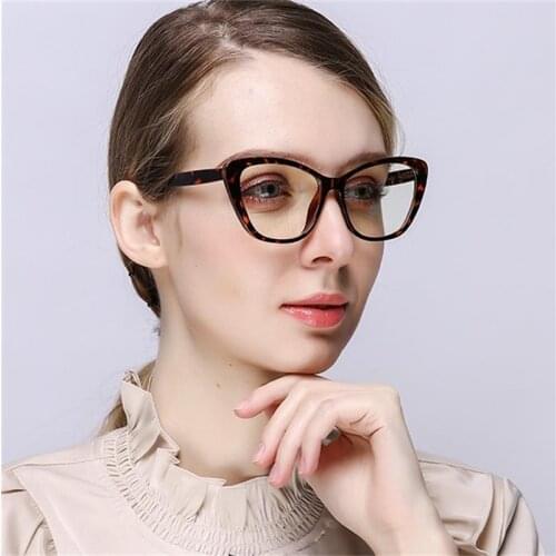 Anti Blue Light Glasses Cat Eye Women Transparent Computer Glasses High Quality Fashion Eyeglasses Optical Spectacles Frames