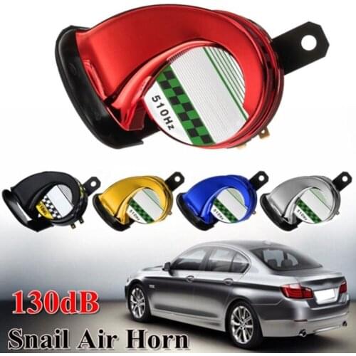 130DB Snail Air horn For Car Motorcycle Electric Super Loud Horn Siren Durable Kit Boat Waterproof Tweeter Motorcycle