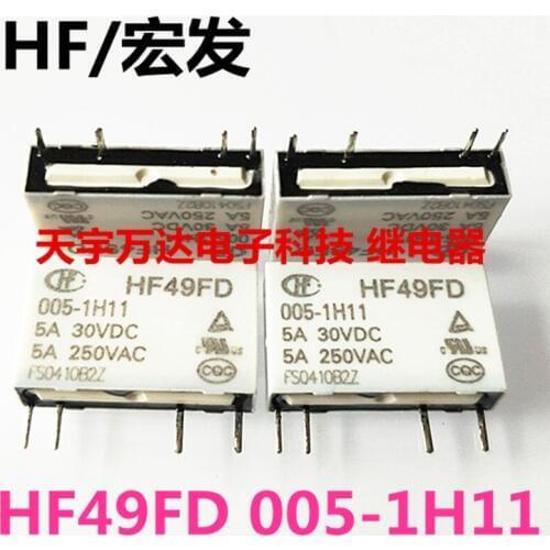 HF49FD 005-1H11 Relay 5A 4PIN 5VDC 5V DC5V