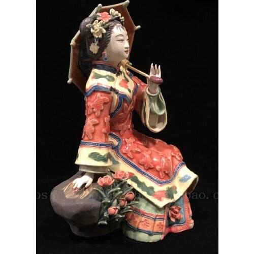 Ceramic doll creative crafts living room TV cabinet master classic ladies High-end luxury girl Beauty figure Sculpture statue