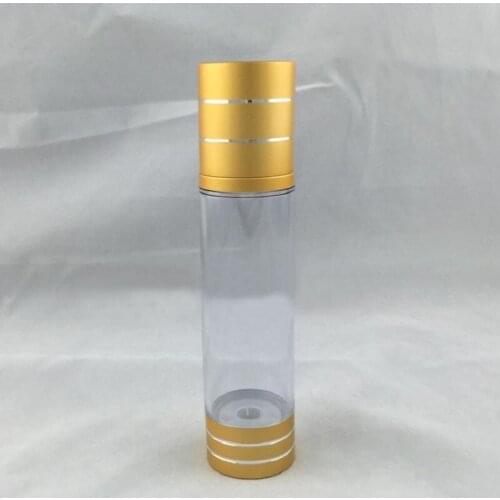 100ML matt gold plastic airless pump bottle for lotion/emulsion/serum/whitening liquid essence skin care cosmetic packing