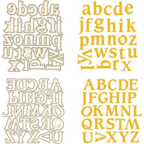 A~Z Alphabets Letters Metal Cutting Dies Scrapbooking Craft Die Cuts Embossing stencil decorative for paper card making New