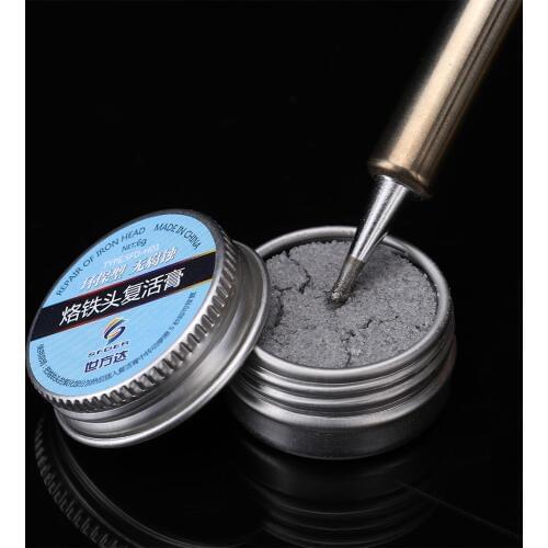 Mini Lead-Free Soldering Iron Tip Refresher Resurrection Cream Clean Paste for Oxide Soldering Tips Cleaning