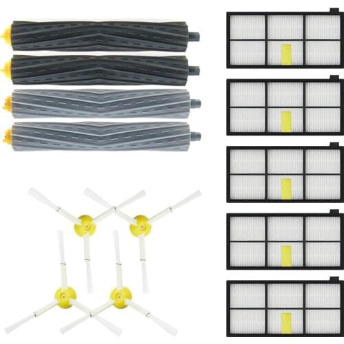 New Debris Extractor brush,HEPA Filter,Side Brush Kit For iRobot Roomba 800 870 880 980 vacuum cleaner Accessories parts