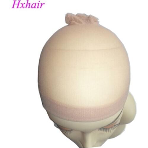 Wholesale - 50pcs No.1 Hair net Wigs cap Stretchable Elastic Hair Net Polyester Adjustable Size Mesh For Wearing Wigs