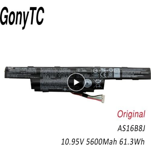 GONYTC AS16B8J AS16B5J Original Laptop Battery For Acer For Aspire E5-575G-53VG 3ICR19/66-2