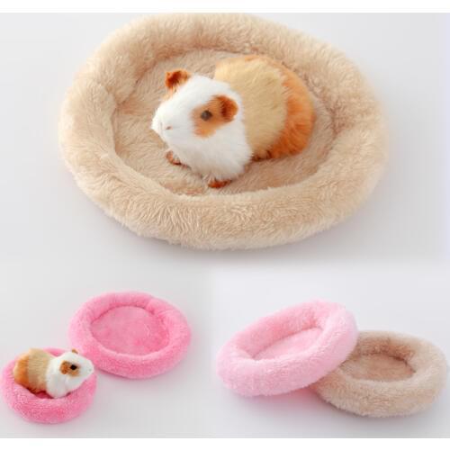 Pet sleeping bed dog Soft Fleece Guinea Pig Bed Winter pet supplies Small Animal Cage Mat Hamster Sleeping Bed 5colors