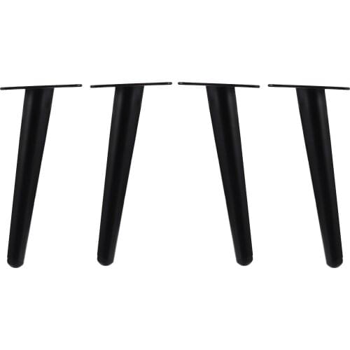 4pcs Cabinet Leg Black Furniture Support Feet Cabinet Leg Tea Table Leg For Sofa Bed Table Leg For Chairs Furniture Legs Black