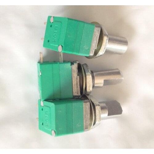 Taiwan production of high-precision linear potentiometer R097 switch volume type-B10K -15 associated with a single axle