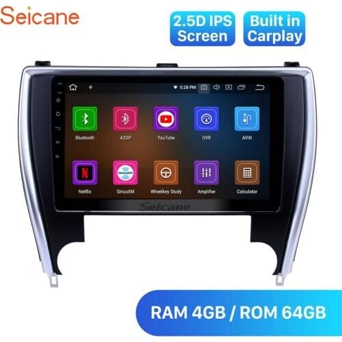 Seicane 10.1 inch Android 10.0 Car GPS Navigation Radio for 2015 Toyota Camry（America version） IPS Carplay support Backup camera
