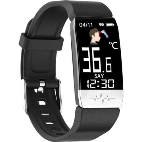 T1 Smart Watch Body Temperature ECG Fitness Watch Heart Rate Monitor Music Control Sport Band Smartwatch for iOS Android