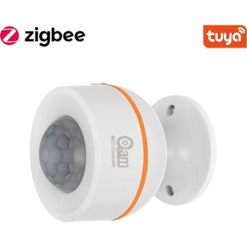 Zigbee Tuya Smart PIR Motion Sensor with Temperature and Humidity Sensor Battery Powered or USB Charging for Use with Zigbee Hub