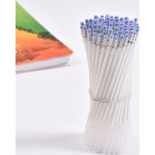 20/40/60pcs/set 0.5mm Gel Pen Refills white Ink Pen Replacement Signature Rods Stationery Painting Color Pen Office Supplies