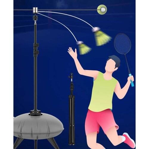 Badminton Training Device Singles Rebound Exerciser Auxiliary Training Equipment Power Trainer Innovative 360 Degree Connector