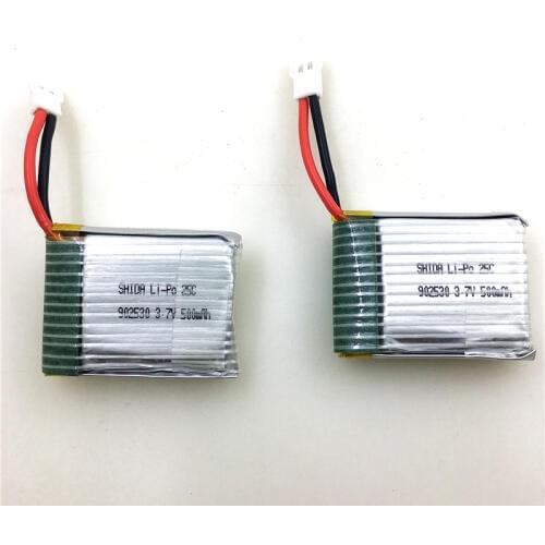 2PCS/Lot XK K123 / WLtoys V931 RC Helicopter Spare Parts 3.7V 500mAh 25C Li-po Battery