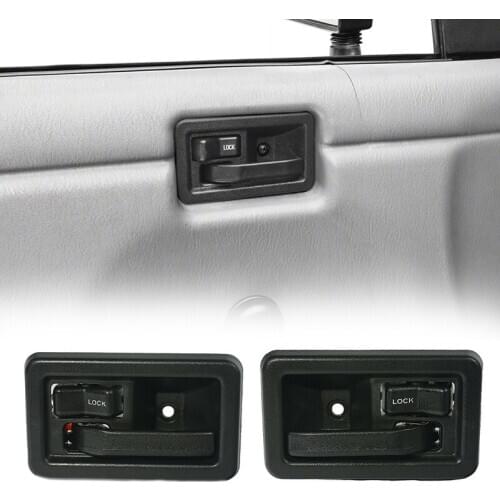 Inside Door Handles Interior Pair Left & Right 55176477AB 55176476AB for 1987-2004 Jeep Wrangler YJ TJ