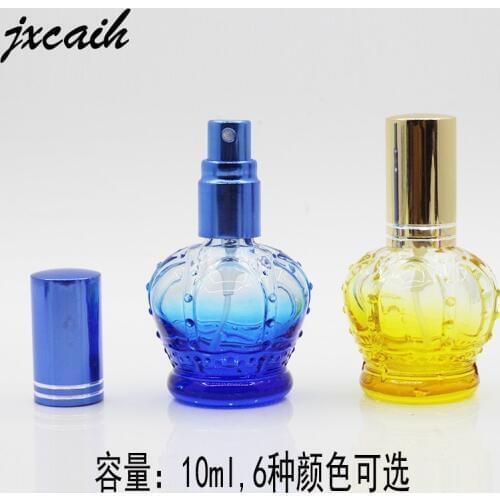 XYZ- 15ML Clear glass perfume bottles with Colorful Cap ,Beautiful Empty glass 5ml Spray Cosmetic Refillable Bottle