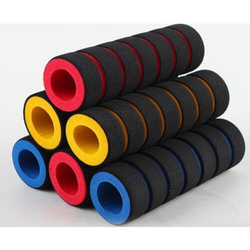 1 Pair Bike Handlebars Racing Bicycle Motorcycle Handle Bar Foam Sponge Grip Cover Non-slip Cycling Riding Bicycle Grips