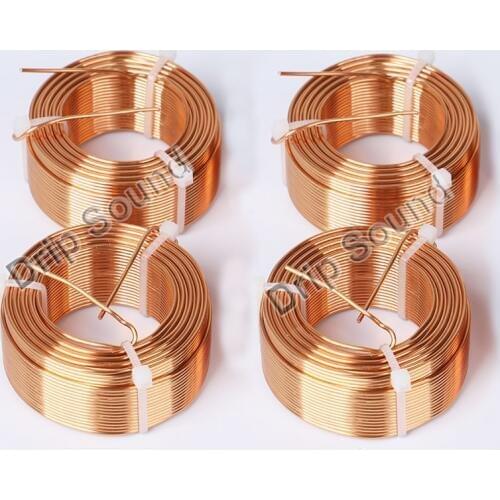 1pcs 1.6mm 2.2mH-5.0mH Speaker Crossover Audio Amplifier Inductor 4N Oxygen-Free Copper Wire Coil #Copper